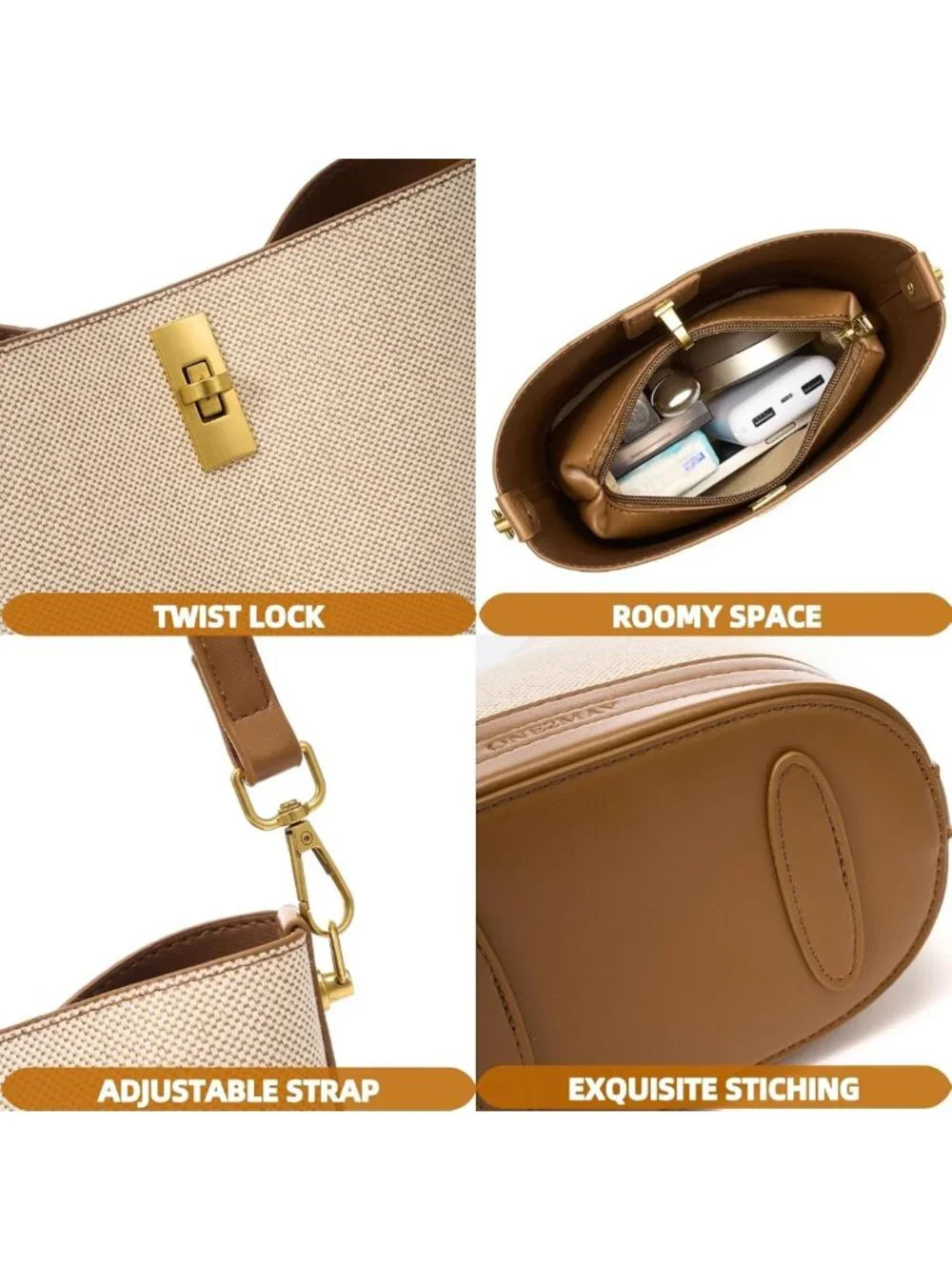 Chic Mini Bucket Bag for Women | Faux Suede Crossbody & Shoulder Purse Hobo